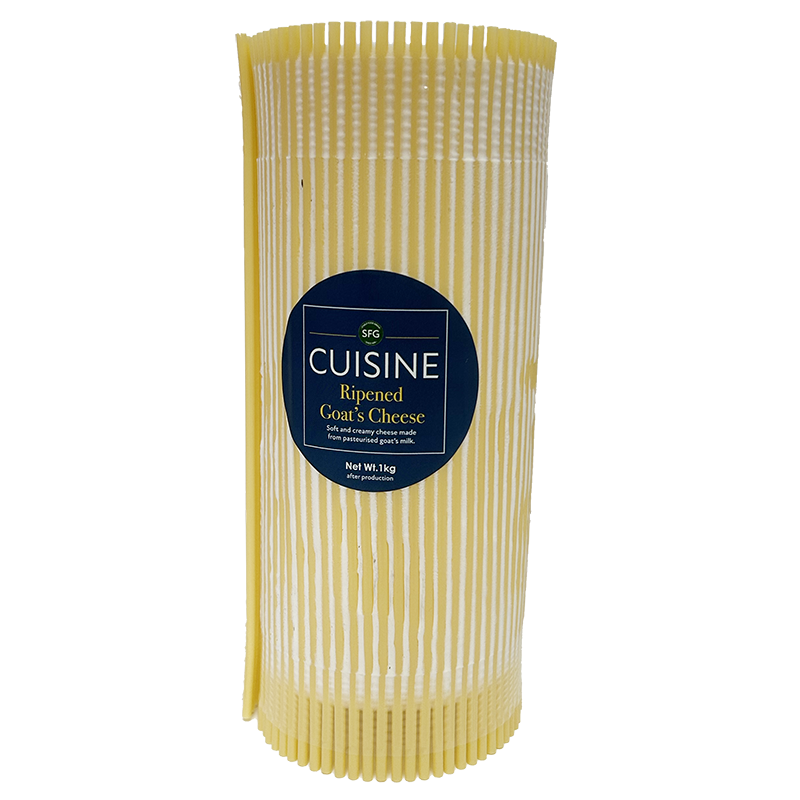 Cuisine Goats Cheese Front WEB Cuisine Soft Ripened Goats Cheese 50+ 1kg